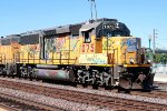 Union Pacific GP60 #1075 leads a local to switch some legacy industrial spurs along BNSF's main here